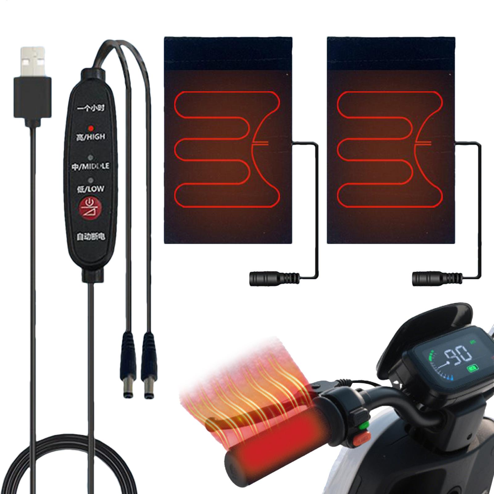 5V Heated Motorcycle Grips USB - Handlebar Grip Heated 评论和价格