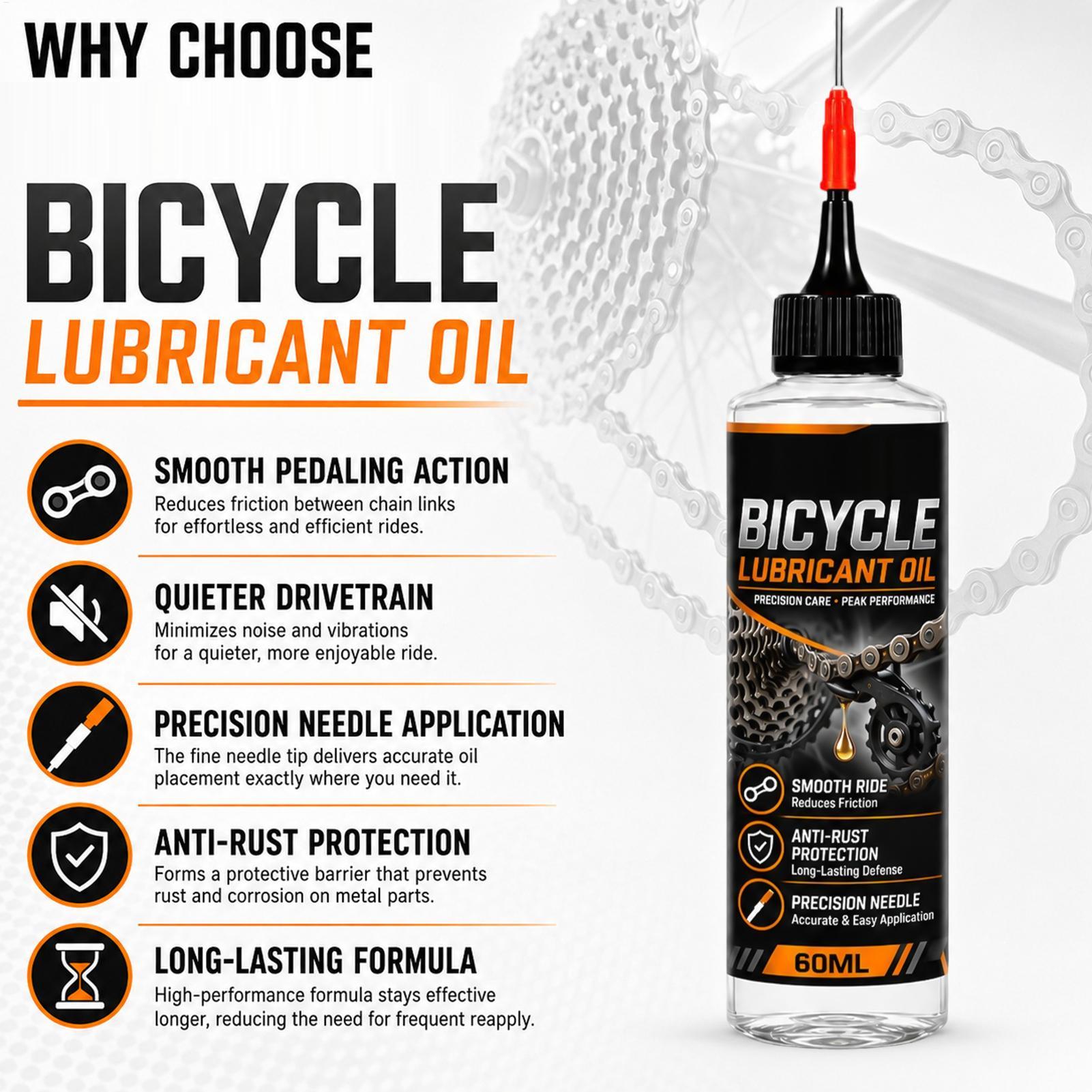 Bike Chain Lube 60ml Bicycle M - Motorcycle Gear Oil For Chain 评论和价格