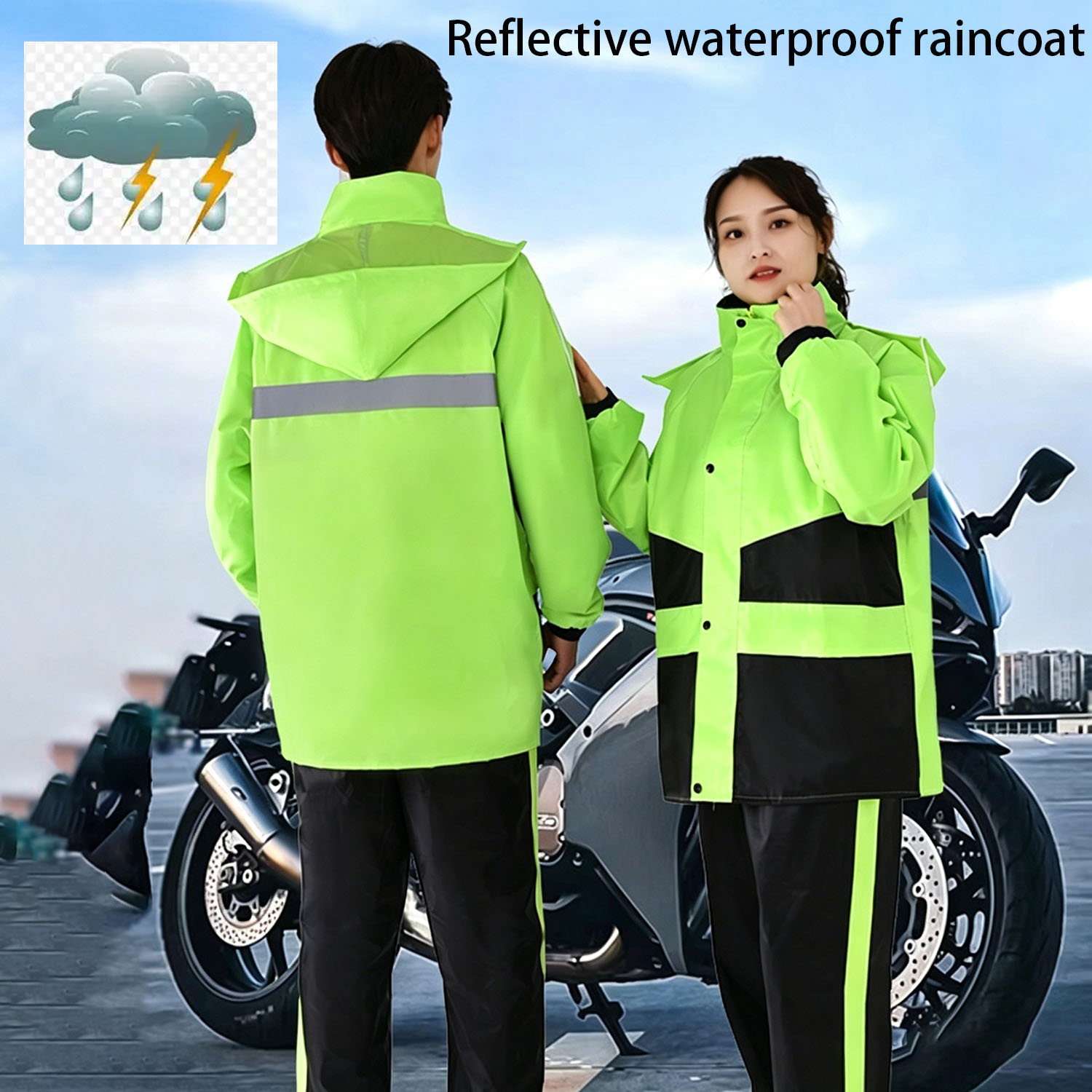 Motorcycle Raincoat Suits Men  - Motorcycle Gear Mens 评论和价格