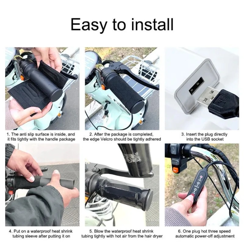 Motorcycle Heated Grips Cover  - Handlebar Grip Heated 评论和价格