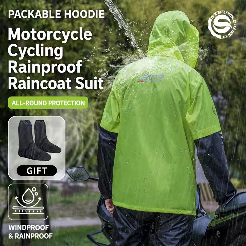 SFK Motorcycle Riding Raincoat - Motorcycle Gear Mens 评论和价格