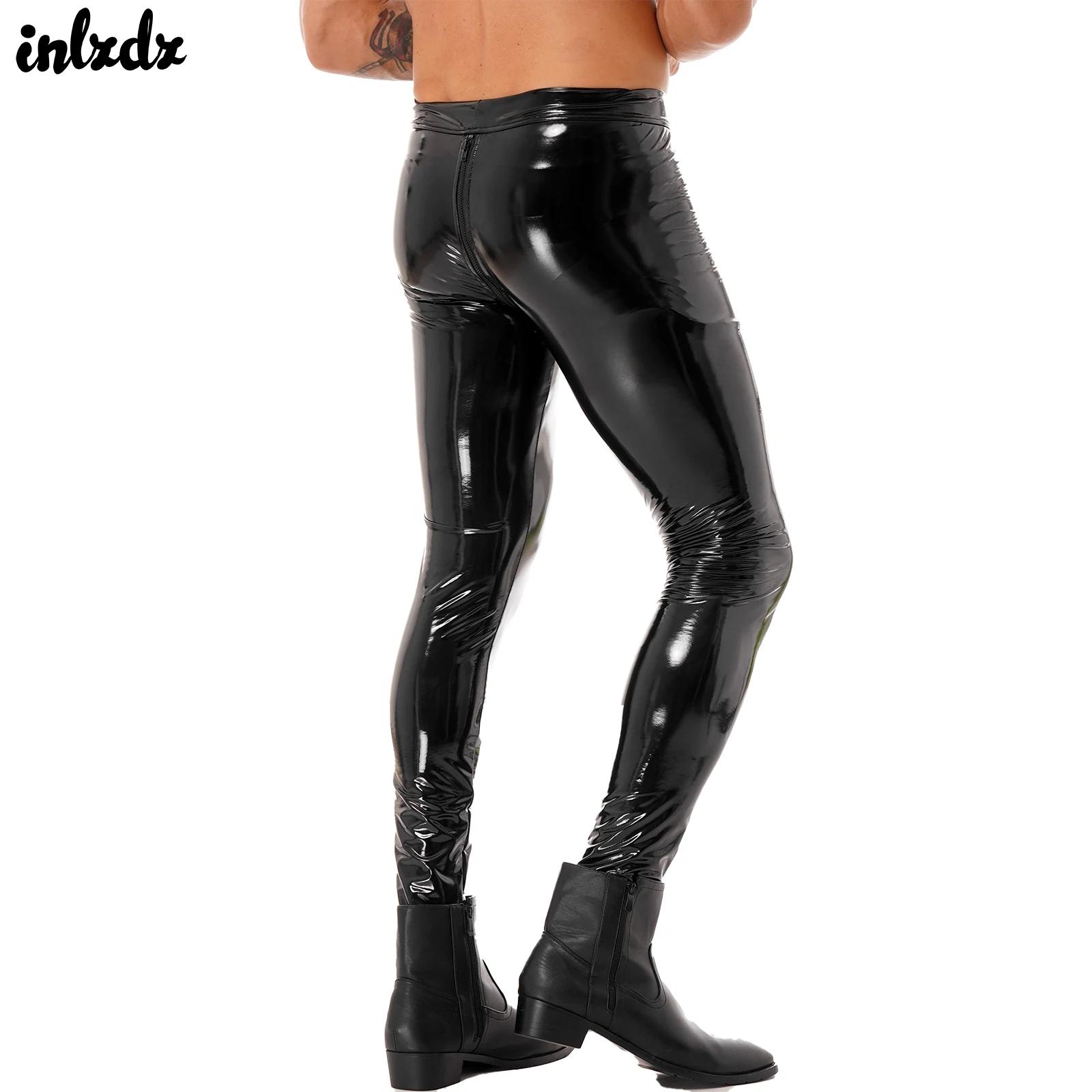 Mens Zipper Crotch Skinny Trou - Motorcycle Gear Mens 评论和价格